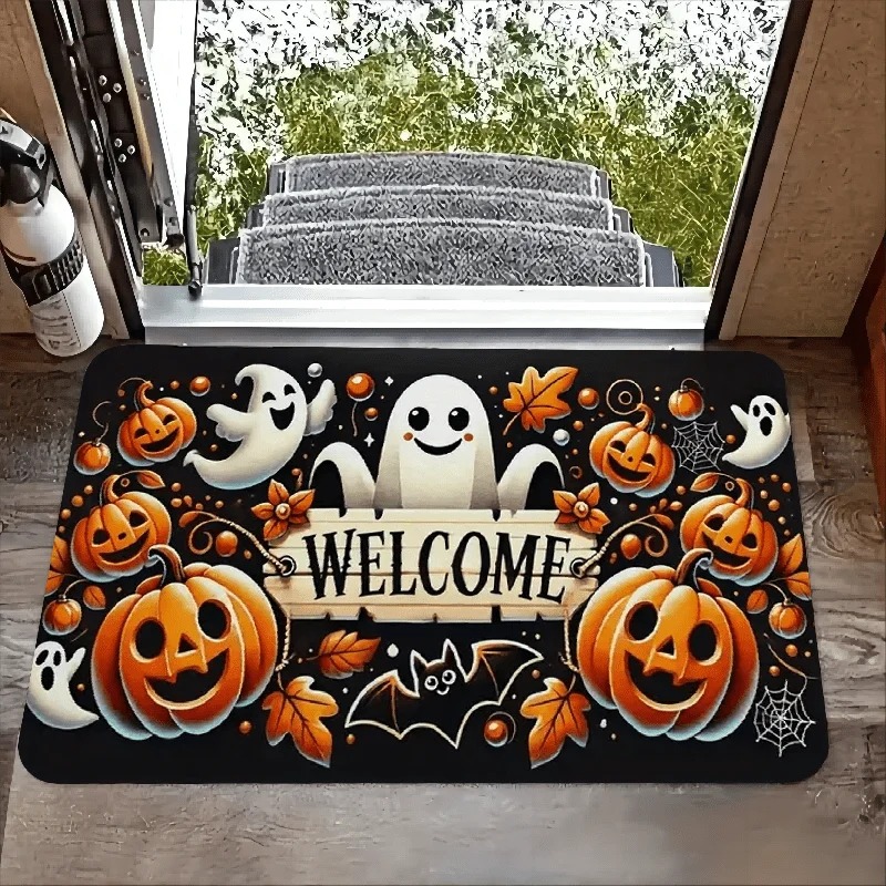 Aquarium Zombie - Karpet Halloween Motif Hantu Lucu dan