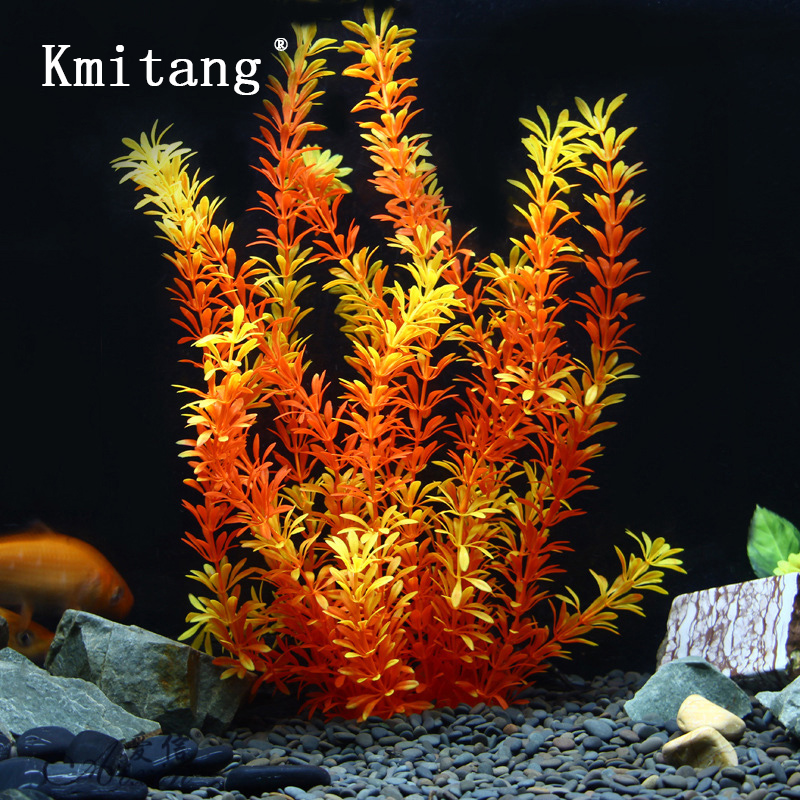 Aquarium Planting Ideas - Tanaman Tropis 100cm, Rumput Air Buatan