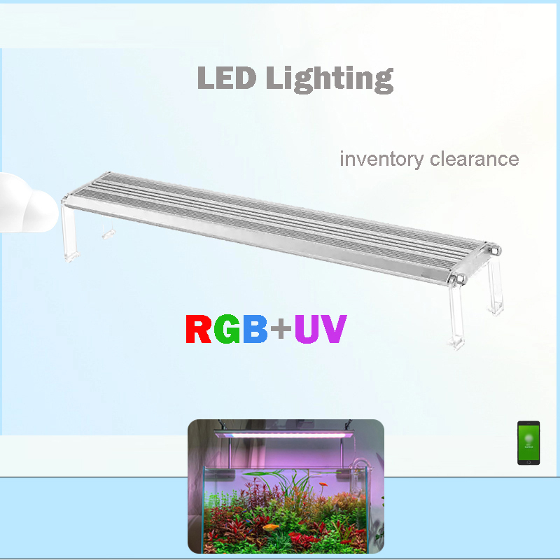 Planted Aquarium Uv Light - Lampu LED 60cm 80cm 90cm RGB