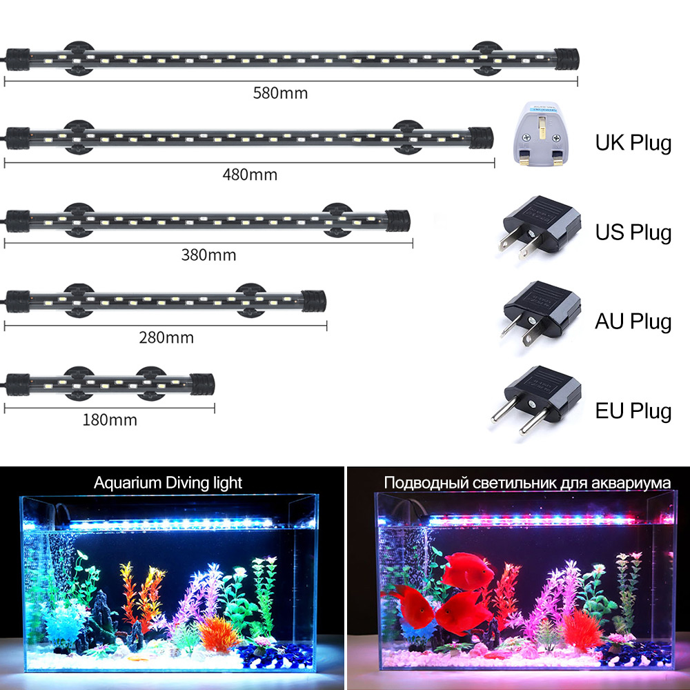 Aquarium Plant Light - Lampu Akuarium LED 90-260V Lampu Klip