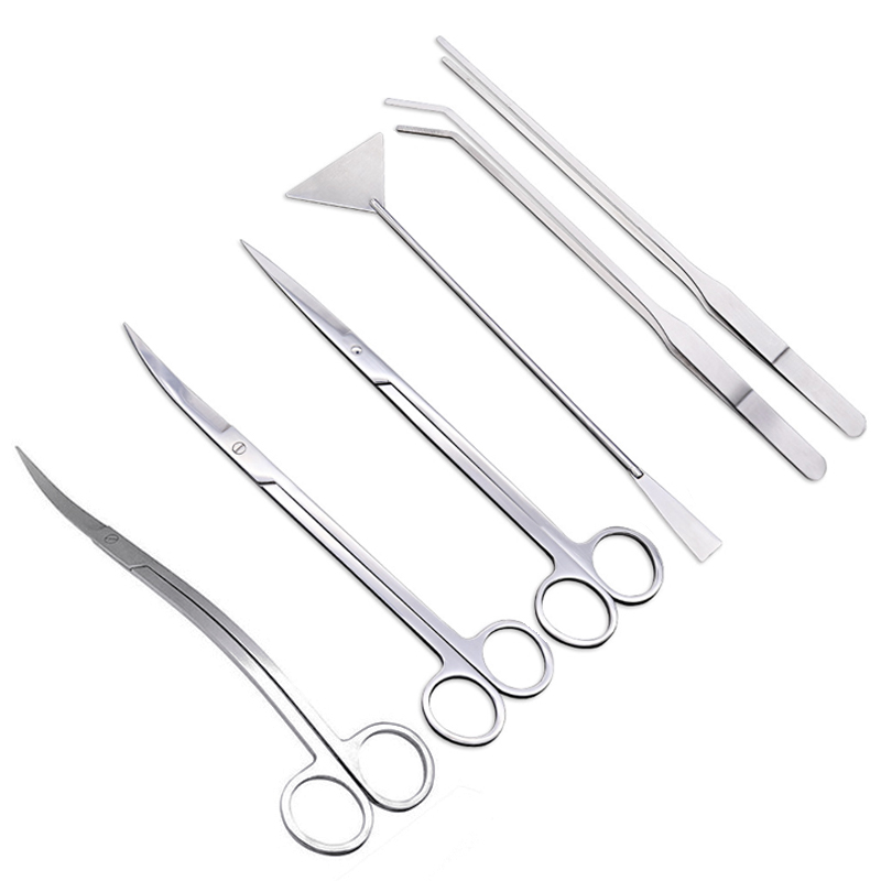 Aquarium Plant Utensils - Pinset gunting akuarium Stainless, alat pembersih