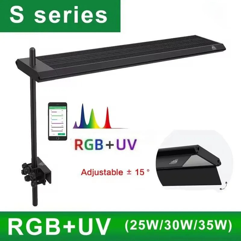 Planted Aquarium Uv Light - Lampu Akuarium S300/400/450Pro Ver.3 RGB +