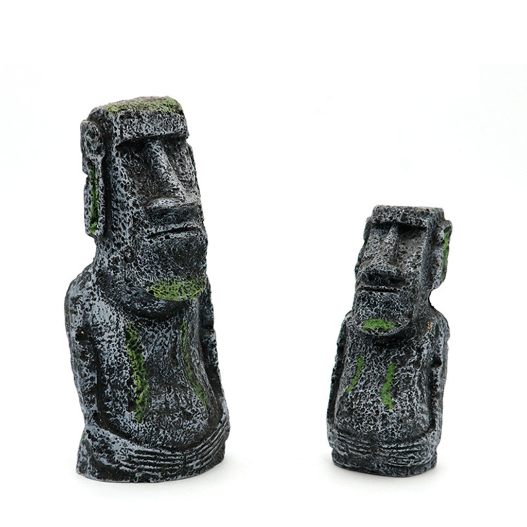 Akuarium Moai Patung kepala Pu - Aquarium Planting Ideas ulasan dan harga