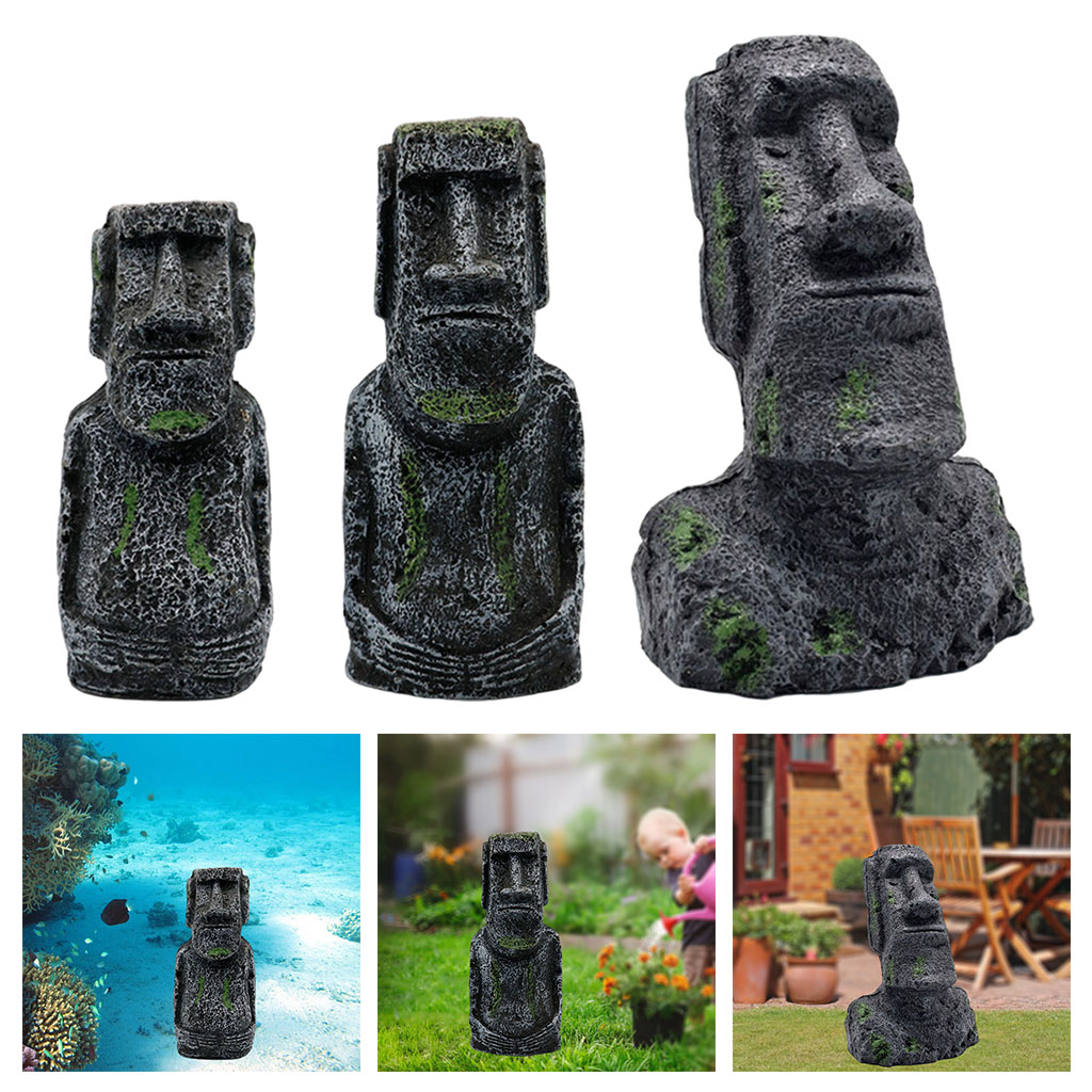 Akuarium Moai Patung kepala Pu - Aquarium Planting Ideas ulasan dan harga