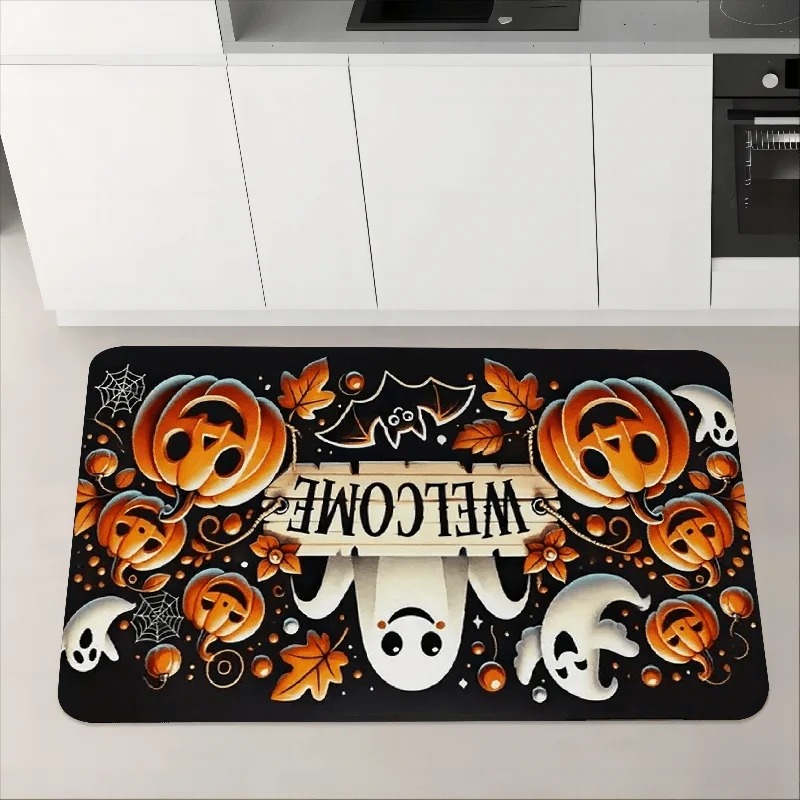 Karpet Halloween Motif Hantu L - Aquarium Zombie ulasan dan harga