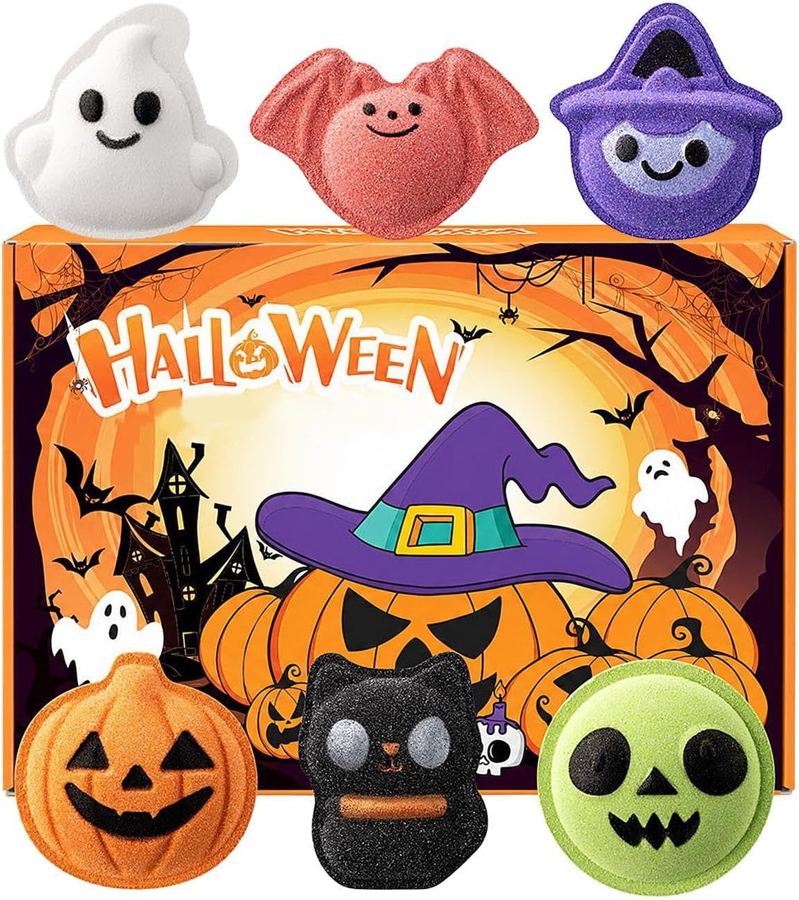 Set Bom Mandi Halloween, 6 bua - Aquarium Zombie ulasan dan harga