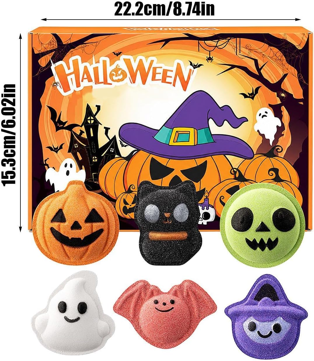 Set Bom Mandi Halloween, 6 bua - Aquarium Zombie ulasan dan harga