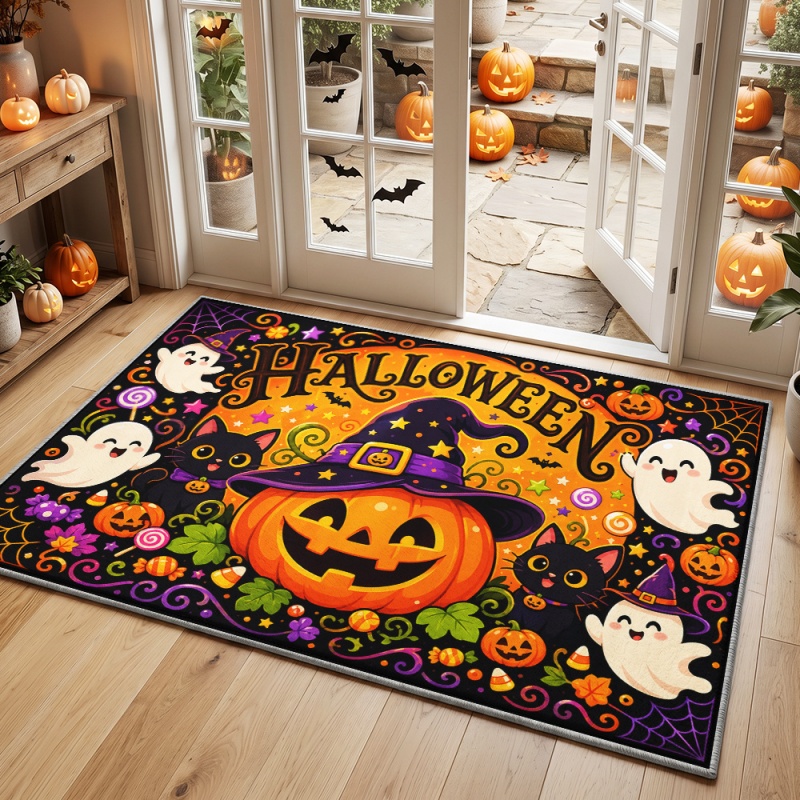 Keset Halloween Motif Kucing H - Aquarium Zombie ulasan dan harga