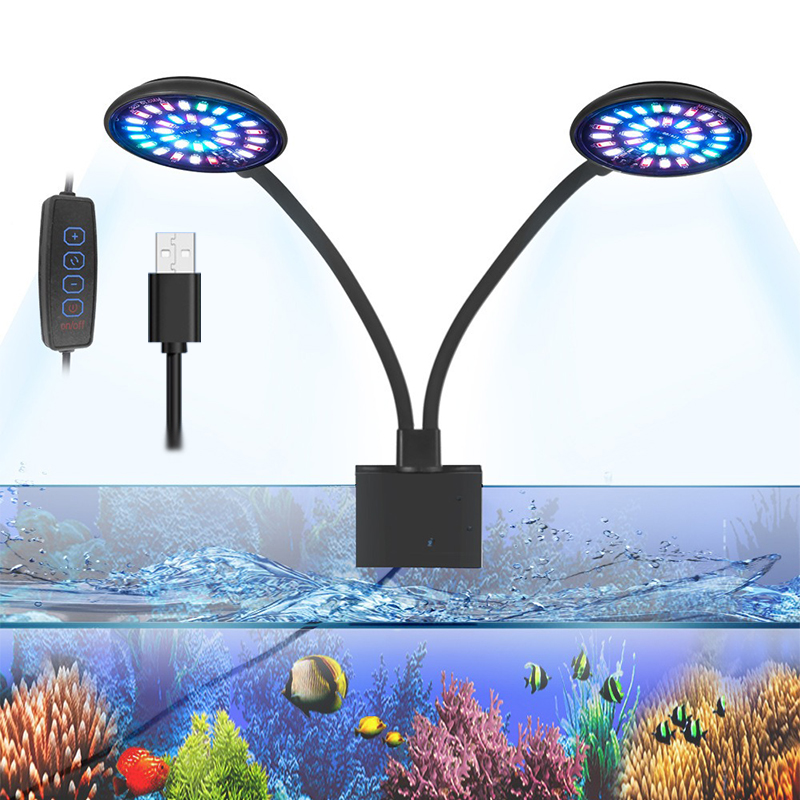 Lampu LED Akuarium USB Lampu K - Aquarium Plant Light Spectrum ulasan dan harga