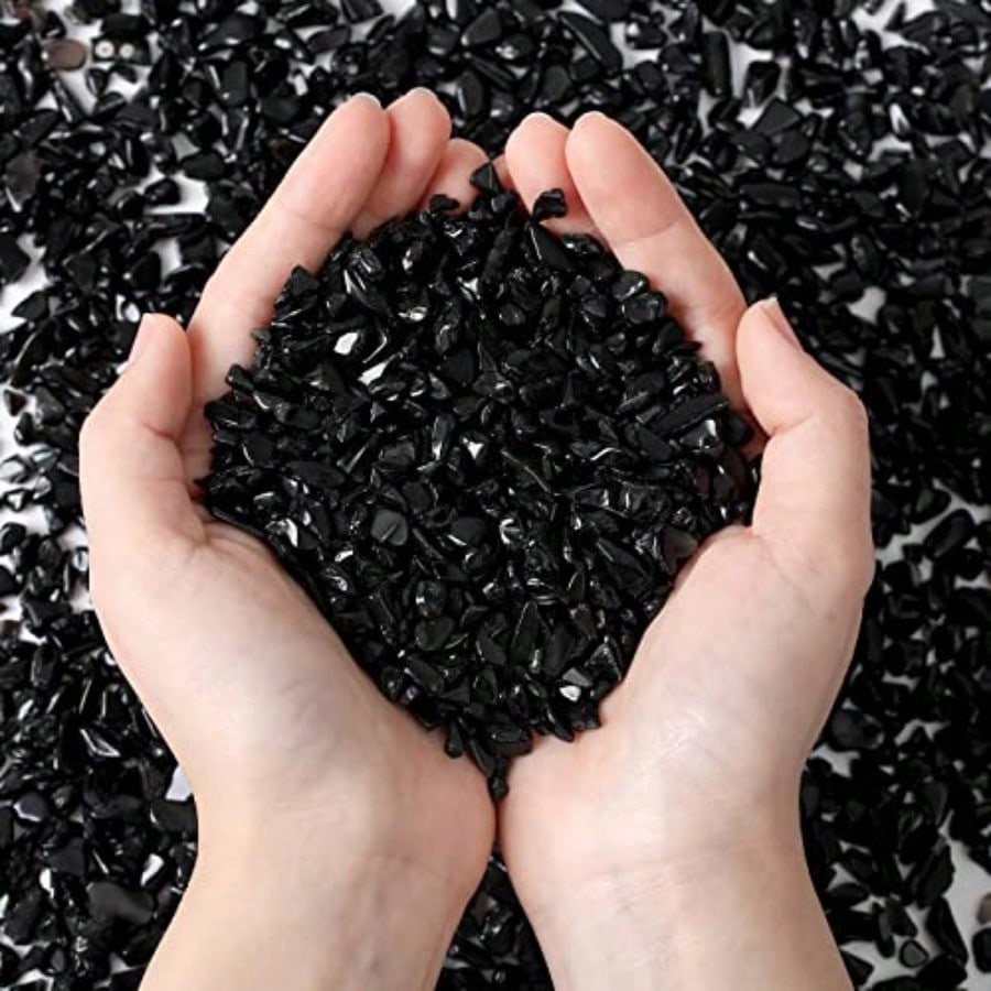 Batu Kristal Kuarsa Obsidian H - Aquarium Plant Gravel ulasan dan harga