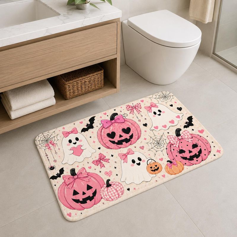 Keset Kamar Mandi Halloween Wa - Aquarium Zombie ulasan dan harga