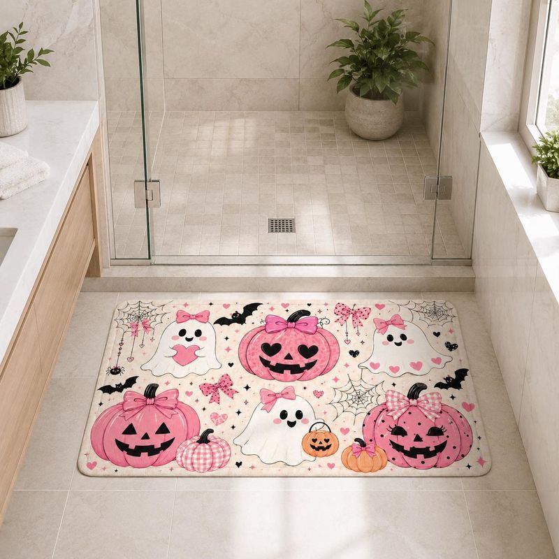 Keset Kamar Mandi Halloween Wa - Aquarium Zombie ulasan dan harga