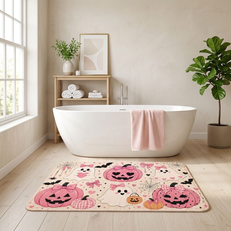 Keset Kamar Mandi Halloween Wa - Aquarium Zombie ulasan dan harga